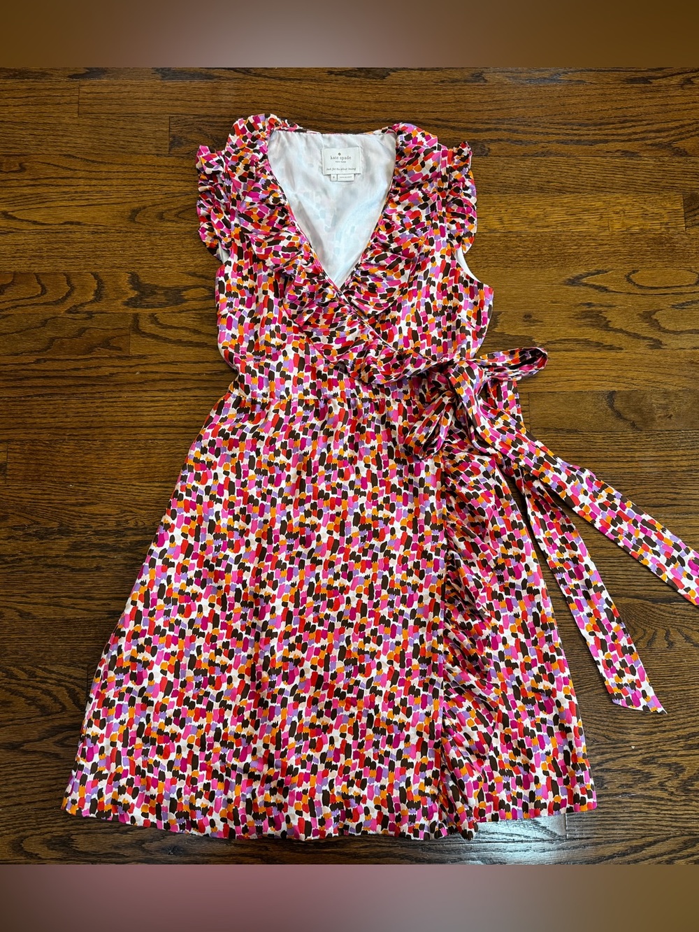Kate Spade Aubrey Silk Wrap Dress Size 8